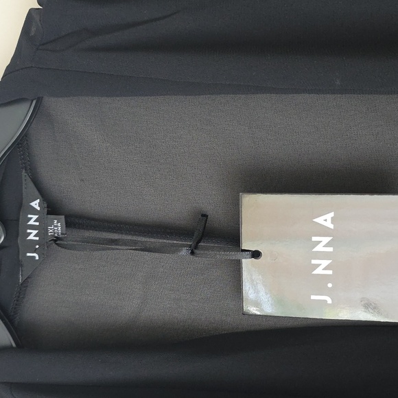 Black and Cream Sheer Open Cardigans - Picture 3 of 4